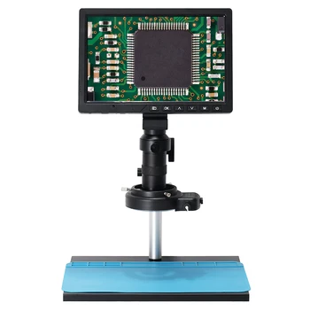  10.1 polegadas LCD HD de Vídeo Microscópio com 150X C Montagem de Lente de Microscópio Eletrônico de Câmera com Suporte de Metal Profissional Ferramenta de reparo