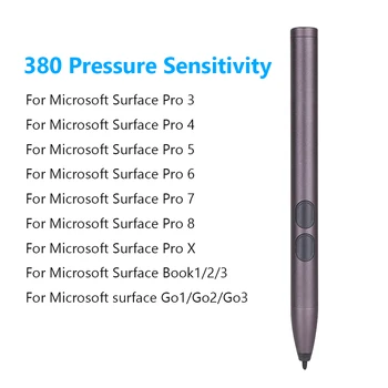 Caneta Lápis Para Microsoft Surface Go 3 2 Surface Pro 8 3/4/5/6/7 X Livro Latpop 380 Níveis de Pressão rejeição da Palma da mão стилус