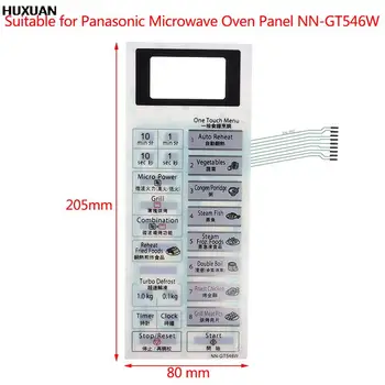 Forno de microonda do Interruptor de Membrana Para Panasonic NN-GT546W Forno de Microondas Painel de Toque Botão de Peças de Reparo