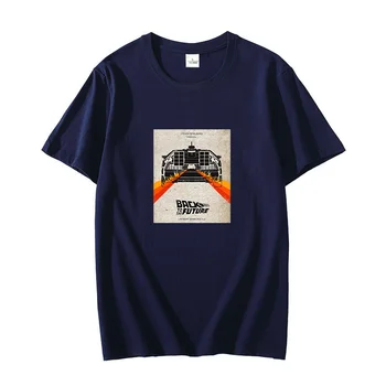 De volta para O Futuro gráficos legais camisas oversize t-shirts de manga curta t-shirts O-pescoço T-shirt de Verão Harajuku roupas masculinas
